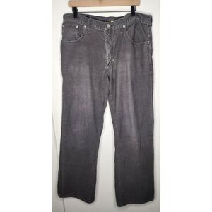 Banana Republic Sculpted Stretch Bootcut Flare Gray Pants Men's 38/34 Pinstripe